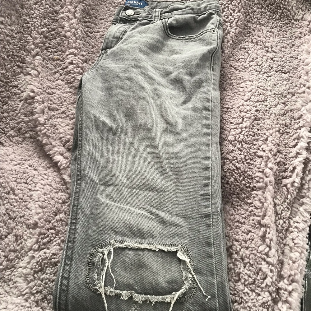 Old Navy gray distressed Youth boys jeans